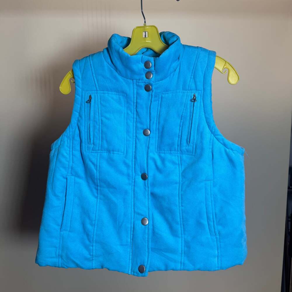 Relativity Women's Bright Blue Quilted Puffer Vest
